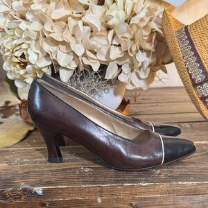 Vintage St. John Brown and Black Heels